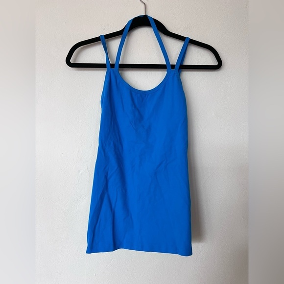 Beyond Yoga Blue Halter Tank Top - Picture 1 of 4